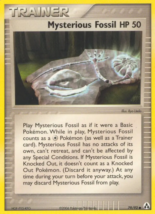 Mysterious Fossil (79/92) [EX: Legend Maker] - Pokemon Single