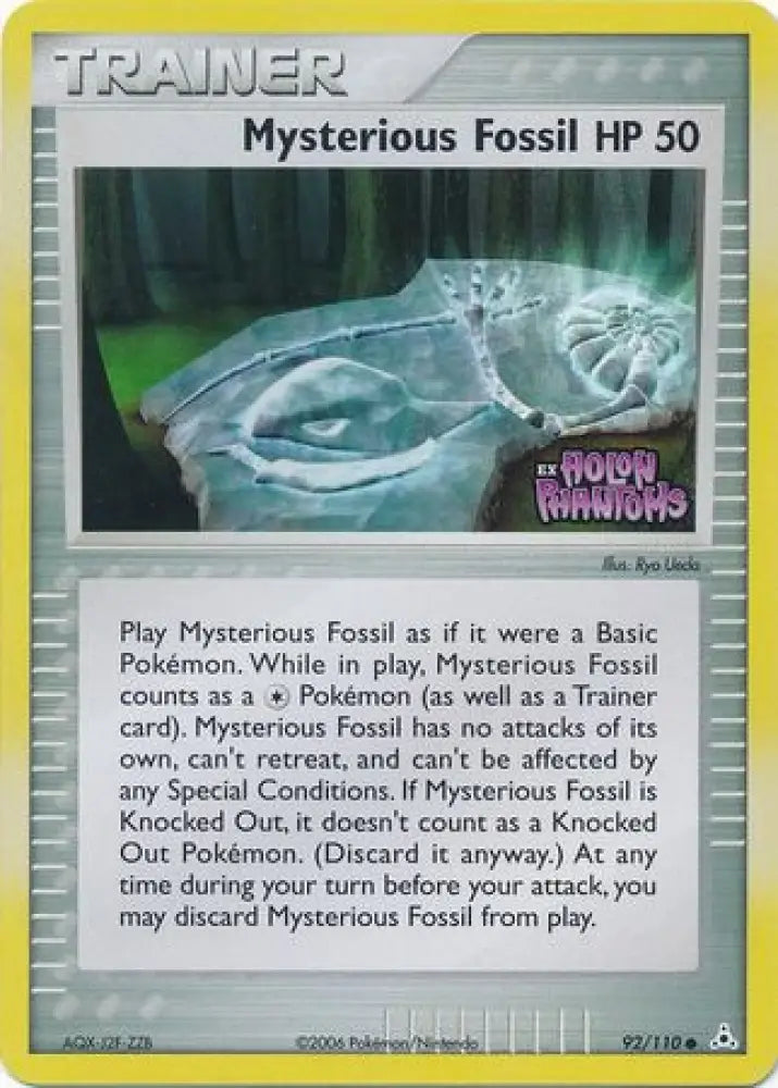 Mysterious Fossil (92/110) (Stamped) [EX: Holon Phantoms] - Pokemon Single