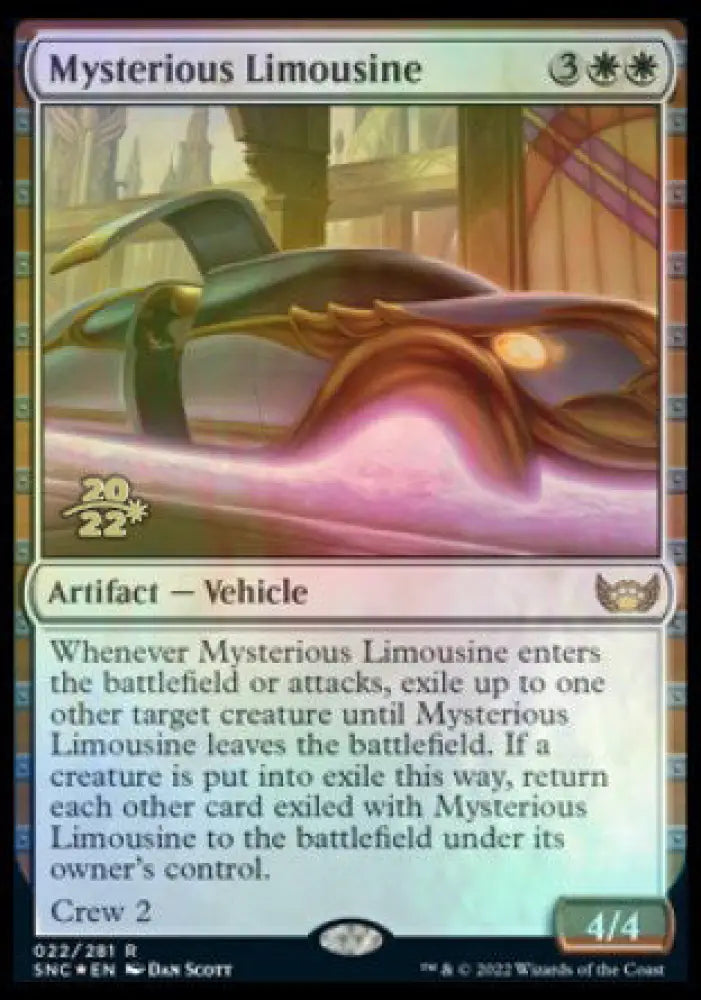 Mysterious Limousine [Streets of New Capenna Prerelease Promos] - MTG Single