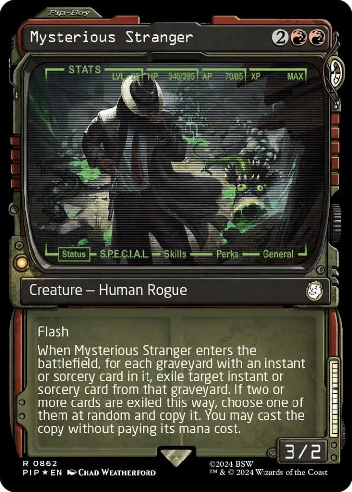 Mysterious Stranger (Showcase) (Surge Foil) [Fallout] - MTG Single