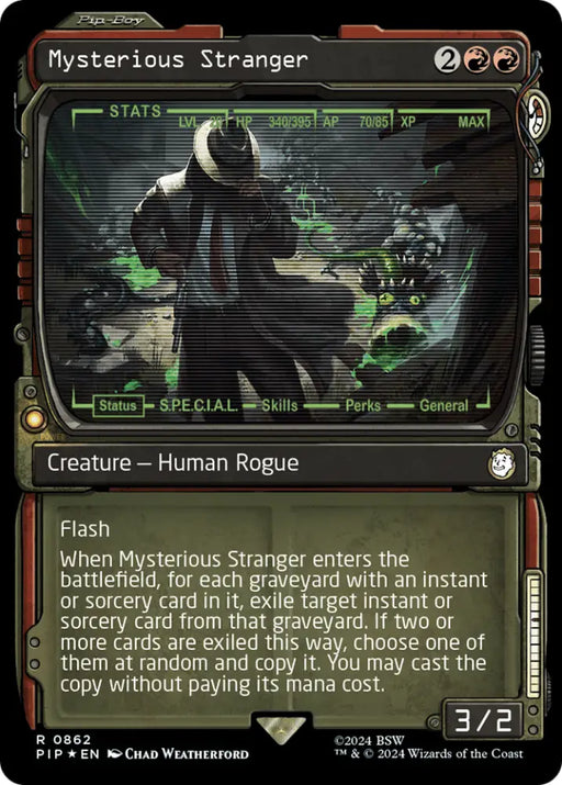 Mysterious Stranger (Showcase) (Surge Foil) [Fallout] - MTG Single