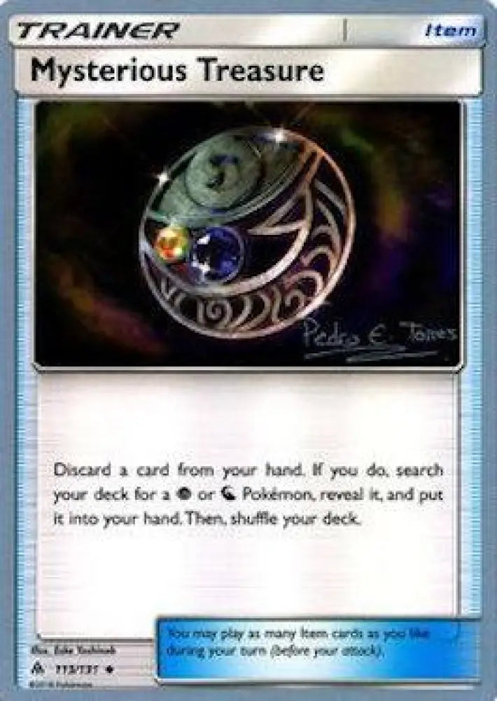 Mysterious Treasure (113/131) (Dragones y Sombras - Pedro Eugenio Torres) [World Championships 2018] - Pokemon Single