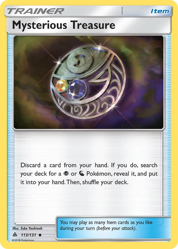 Mysterious Treasure (113/131) [Sun & Moon: Forbidden Light] - Pokemon Single