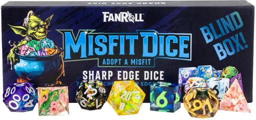 Mystery Misfit Sharp Edge Resin Polyhedral Dice Set - Accessoire