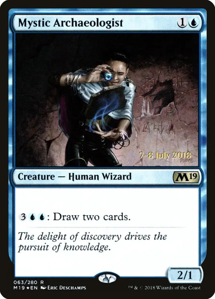 Mystic Archaeologist [Core Set 2019 Prerelease Promos] - MTG Single