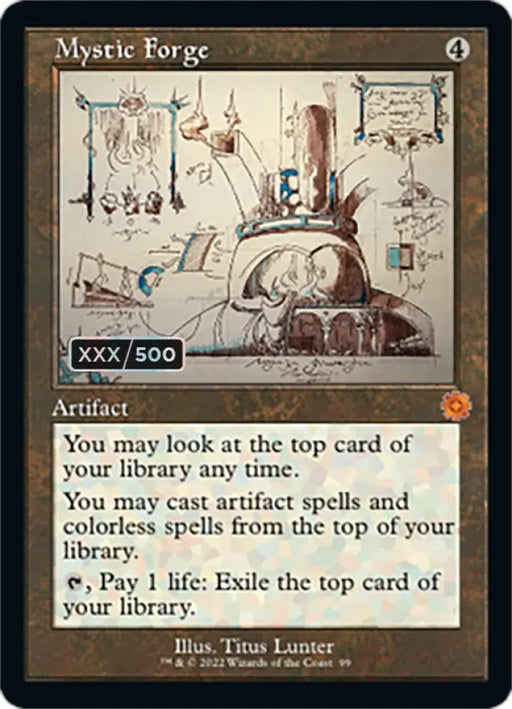 Mystic Forge (Retro Schematic) (Serialized) [The Brothers’ War Retro Artifacts] - MTG Single