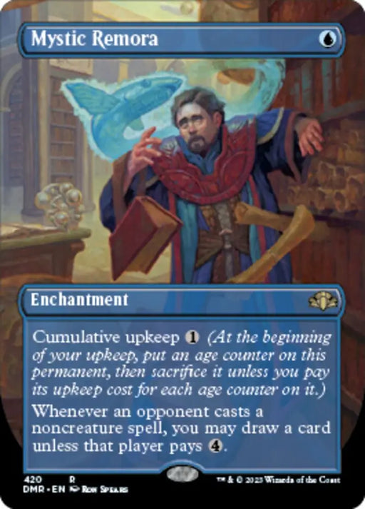 Mystic Remora (Borderless Alternate Art) [Dominaria Remastered] - MTG Single