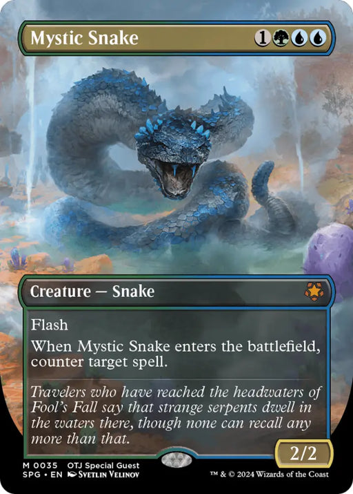 Mystic Snake (Borderless) [Outlaws of Thunder Junction Special Guests] - MTG Single