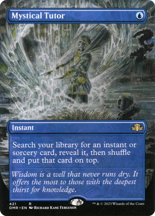 Mystical Tutor (Borderless Alternate Art) [Dominaria Remastered] - MTG Single