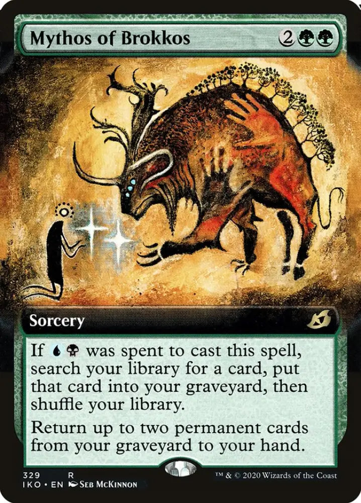 Mythos of Brokkos (Extended Art) [Ikoria: Lair of Behemoths] - MTG Single