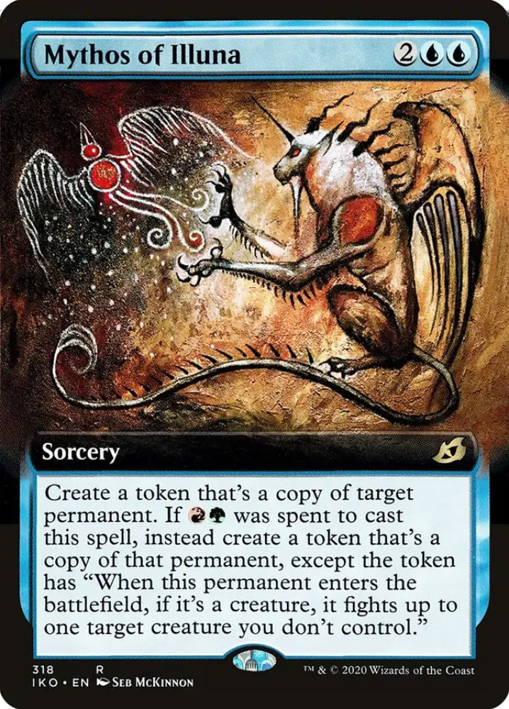 Mythos of Illuna (Extended Art) [Ikoria: Lair of Behemoths] - MTG Single