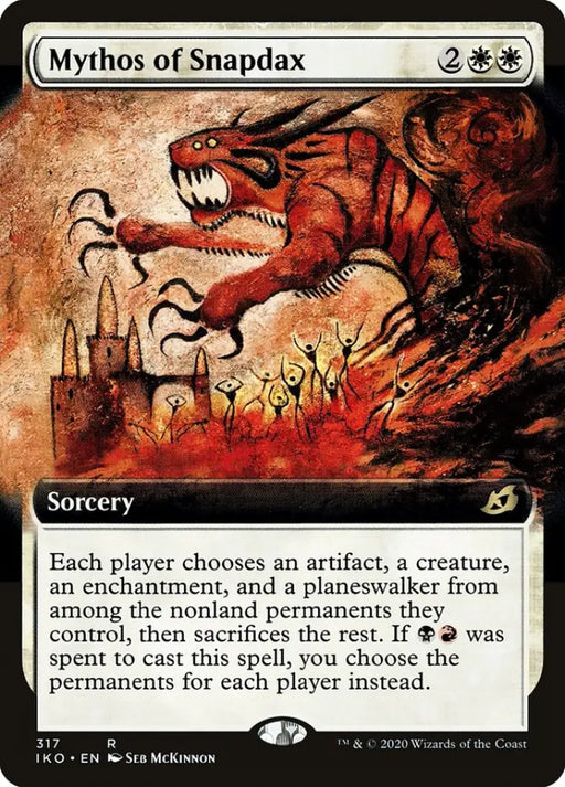 Mythos of Snapdax (Extended Art) [Ikoria: Lair of Behemoths] - MTG Single