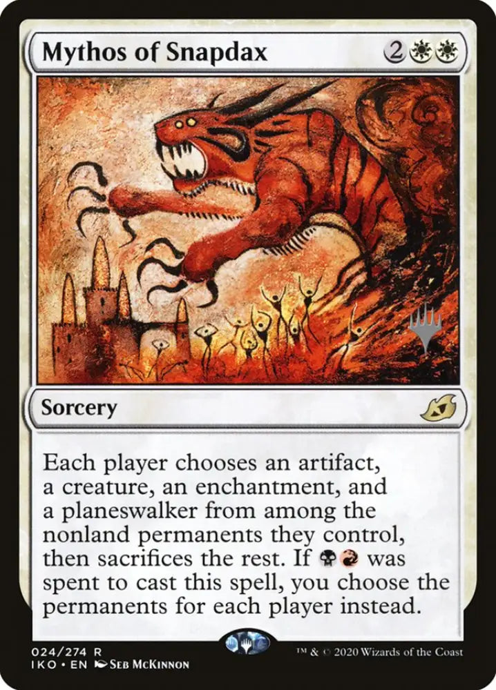 Mythos of Snapdax (Promo Pack) [Ikoria: Lair of Behemoths Promos] - MTG Single