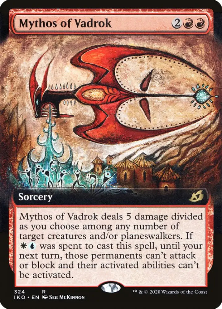 Mythos of Vadrok (Extended Art) [Ikoria: Lair of Behemoths] - MTG Single