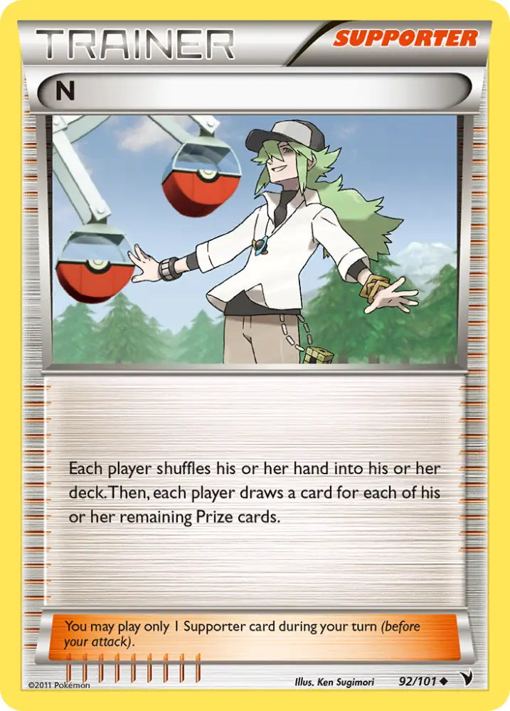 N (92/101) [Black & White: Noble Victories] - Pokemon Single