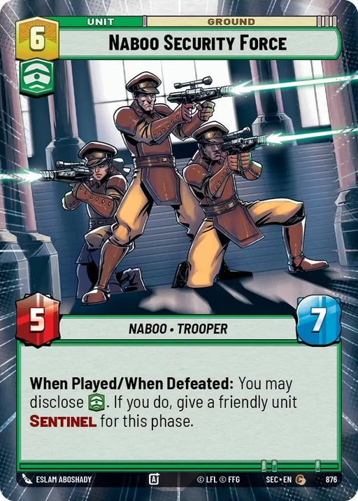 Naboo Security Force (Hyperspace Foil) (876) [Secrets of Power]