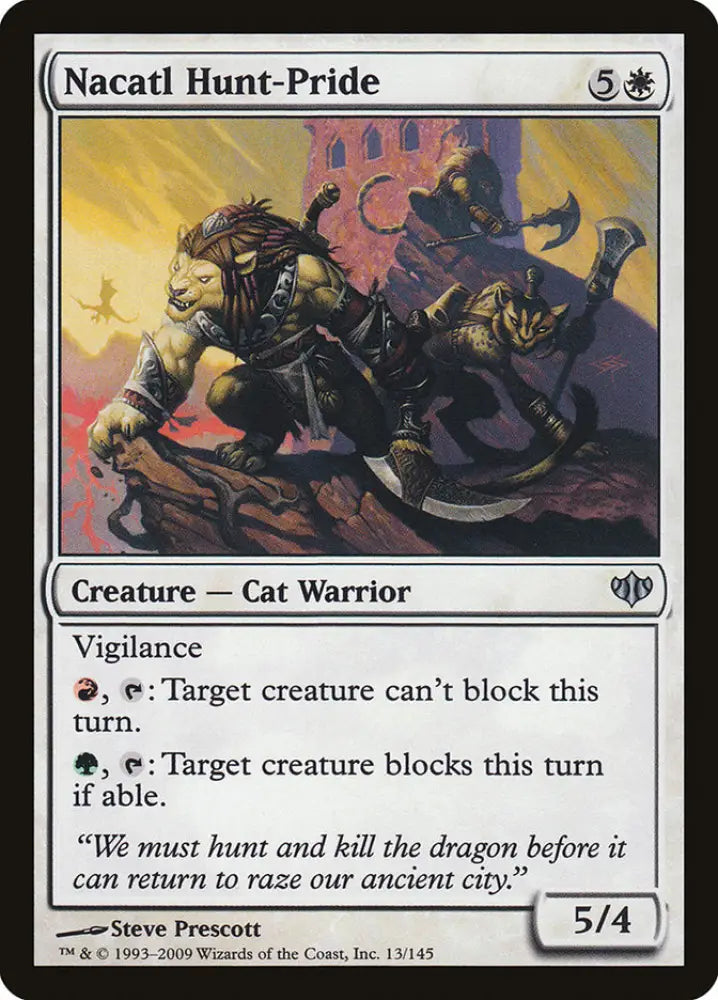 Nacatl Hunt-Pride [Conflux] - MTG Single
