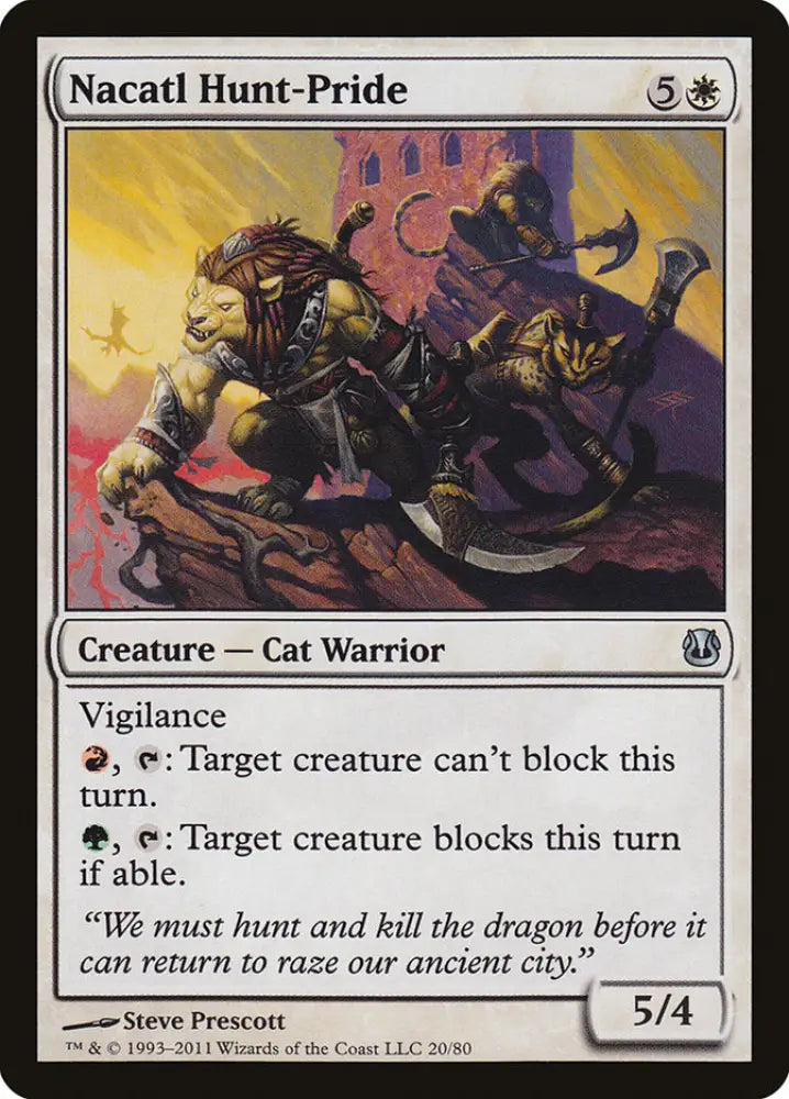 Nacatl Hunt-Pride [Duel Decks: Ajani vs. Nicol Bolas] - MTG Single