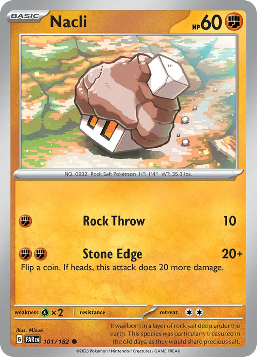 Nacli (101/182) [Scarlet & Violet: Paradox Rift] - Pokemon Single