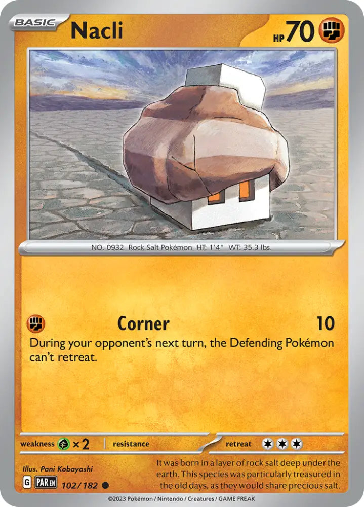 Nacli (102/182) [Scarlet & Violet: Paradox Rift] - Pokemon Single