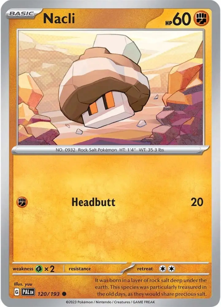 Nacli (120/193) [Scarlet & Violet: Paldea Evolved] - Pokemon Single