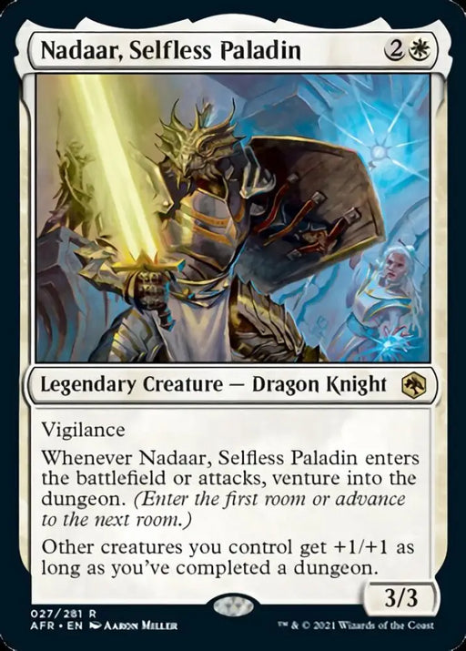 Nadaar Selfless Paladin [Dungeons & Dragons: Adventures in the Forgotten Realms] - MTG Single