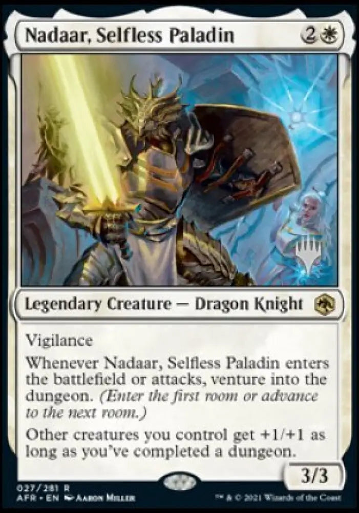 Nadaar Selfless Paladin (Promo Pack) [Dungeons & Dragons: Adventures in the Forgotten Realms Promos] - MTG Single