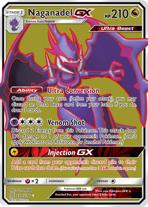 Naganadel GX (230/236) [Sun & Moon: Unified Minds] - Pokemon Single