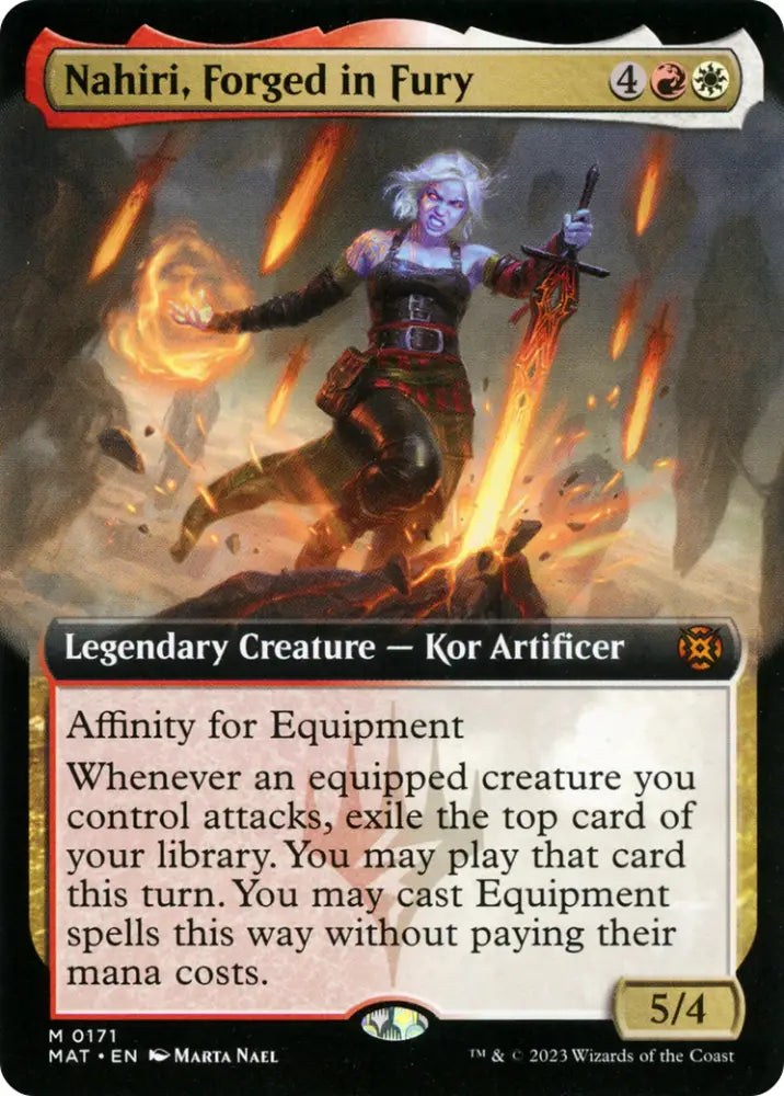 Nahiri Forged in Fury (Extended Art) [March of the Machine: The Aftermath] - MTG Single