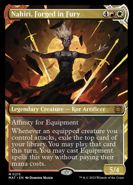 Nahiri Forged in Fury (Showcase Halo Foil) [March of the Machine: The Aftermath] - MTG Single