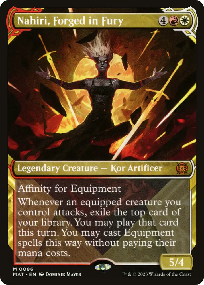 Nahiri Forged in Fury (Showcase) [March of the Machine: The Aftermath] - MTG Single