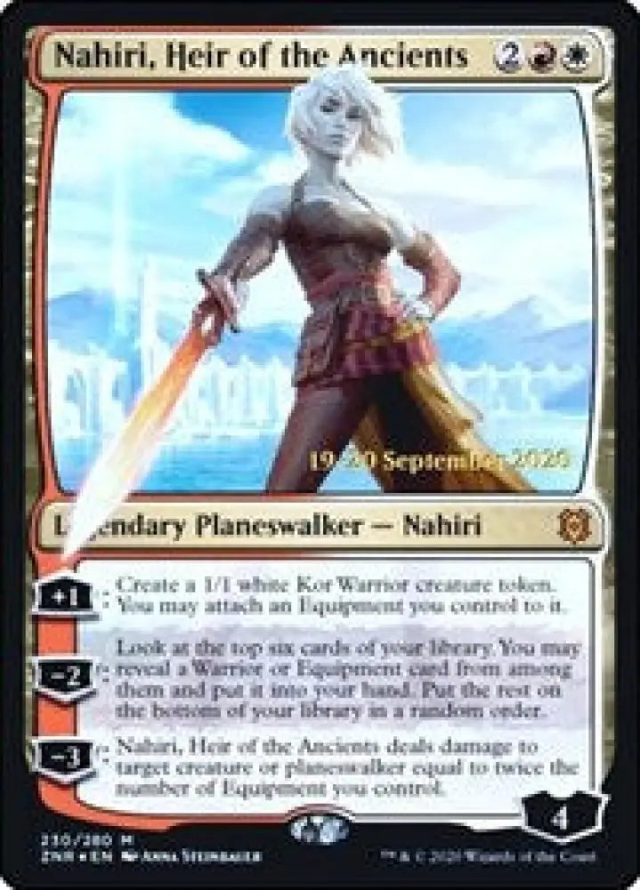 Nahiri, Heir of the Ancients (230) [Prerelease Cards]