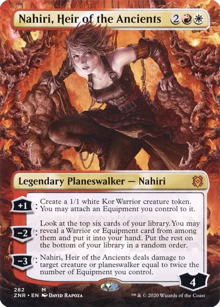 Nahiri Heir of the Ancients (Borderless) [Zendikar Rising] - MTG Single