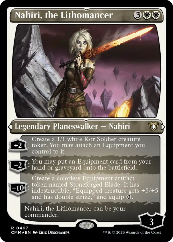 Nahiri the Lithomancer (Foil Etched) [Commander Masters] - MTG Single