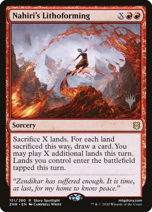 Nahiri’s Lithoforming (Promo Pack) [Zendikar Rising Promos] - MTG Single