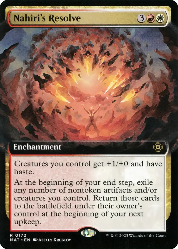 Nahiri’s Resolve (Extended Art) [March of the Machine: The Aftermath] - MTG Single