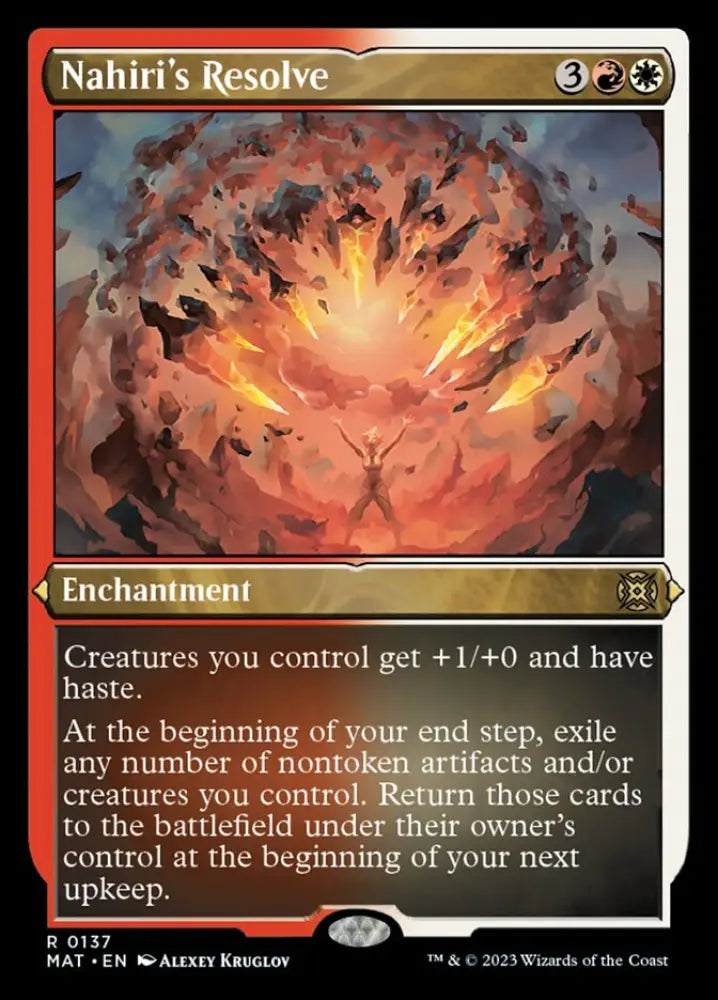 Nahiri’s Resolve (Foil Etched) [March of the Machine: The Aftermath] - MTG Single