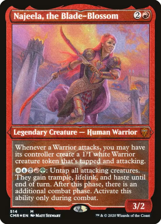 Najeela the Blade-Blossom (Etched) [Commander Legends] - MTG Single