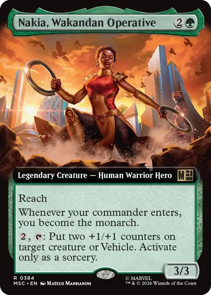 Nakia, Wakandan Operative (Extended Art) (384) [Marvel Super Heroes Commander]
