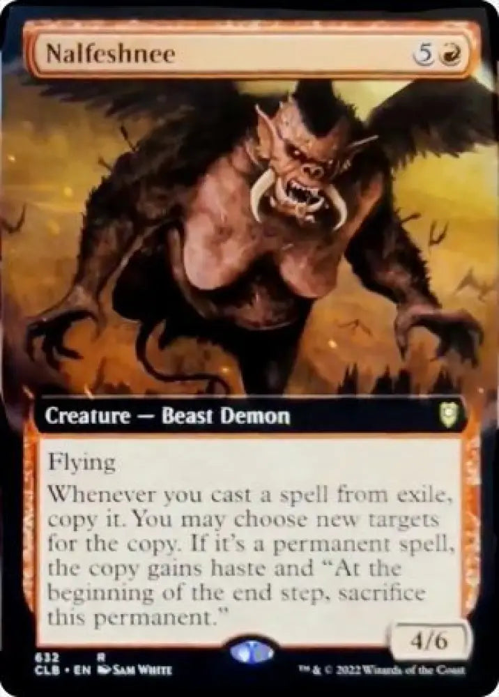 Nalfeshnee (Extended Art) [Commander Legends: Battle for Baldur’s Gate] - MTG Single