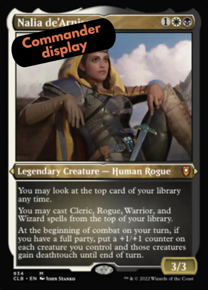 Nalia de’Arnise (Display Commander) (Foil Etched) [Commander Legends: Battle for Baldur’s Gate] - MTG Single