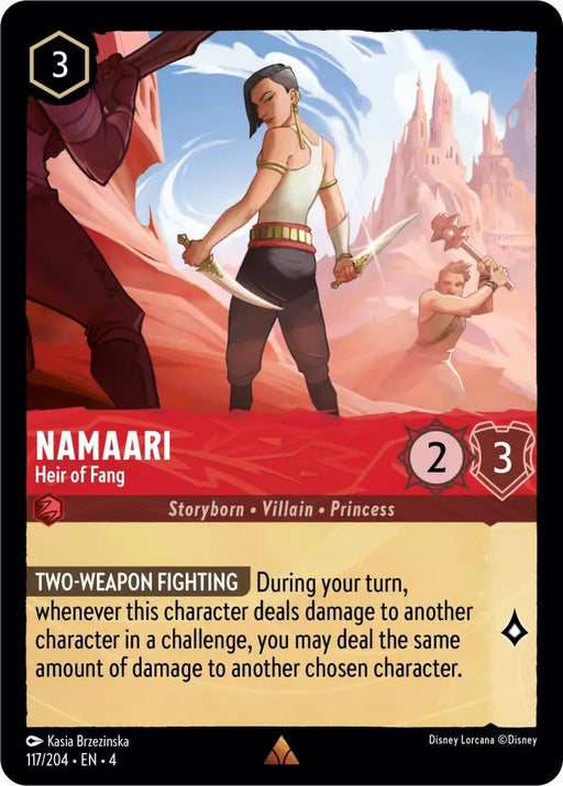 Namaari - Heir of Fang (117/204) [Ursula’s Return] - Lorcana Single
