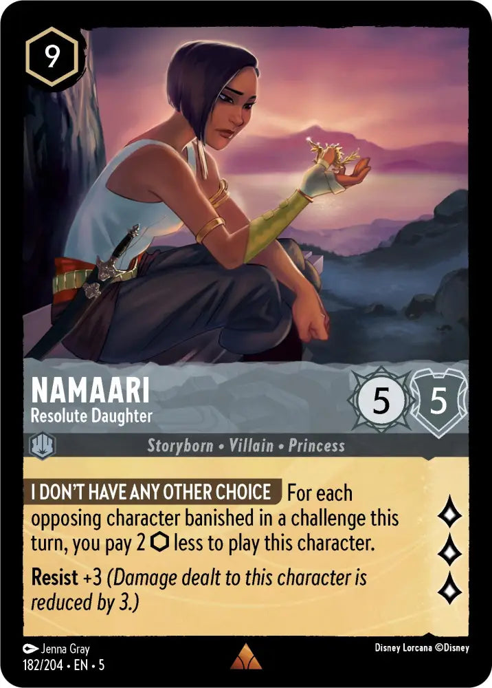 Namaari - Resolute Daughter (182/204) [Shimmering Skies] - Lorcana Single