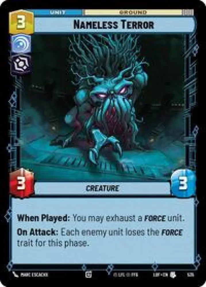 Nameless Terror (Foil) (535) [Legends of the Force]