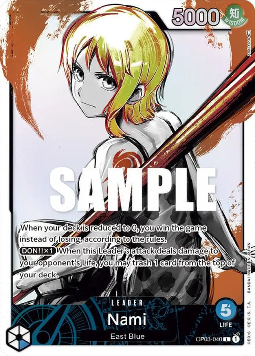 Nami (040) (Alternate Art) (OP03-040) [Pillars of Strength]