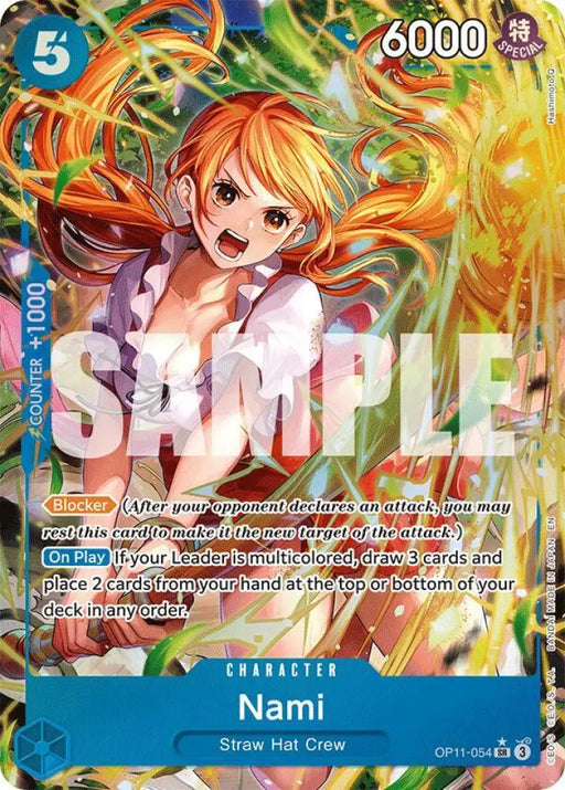 Nami (054) (Alternate Art) (OP11-054) [A Fist of Divine Speed]