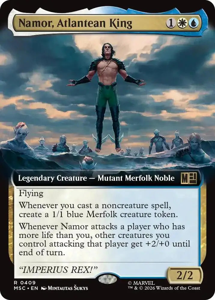 Namor, Atlantean King (Extended Art) (409) [Marvel Super Heroes Commander]
