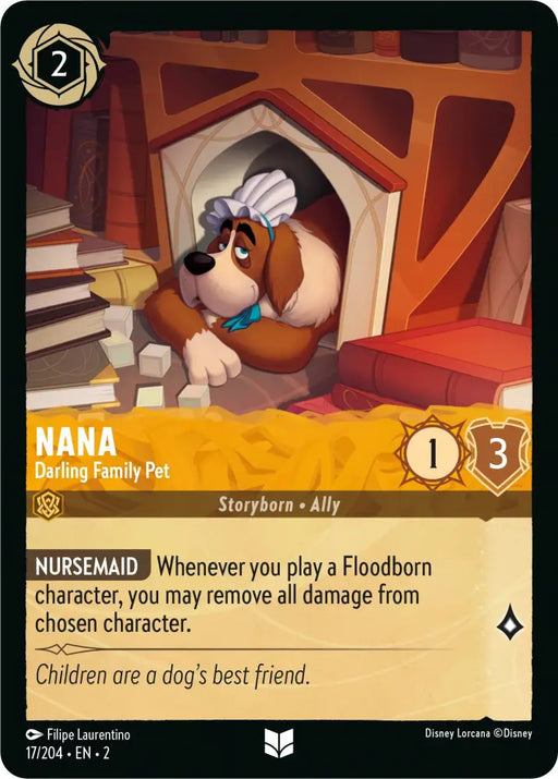 Nana - Darling Family Pet (17/204) [Rise of the Floodborn] - Lorcana Single