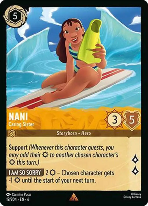 Nani - Caring Sister (19/204) [Azurite Sea] - Lorcana Single