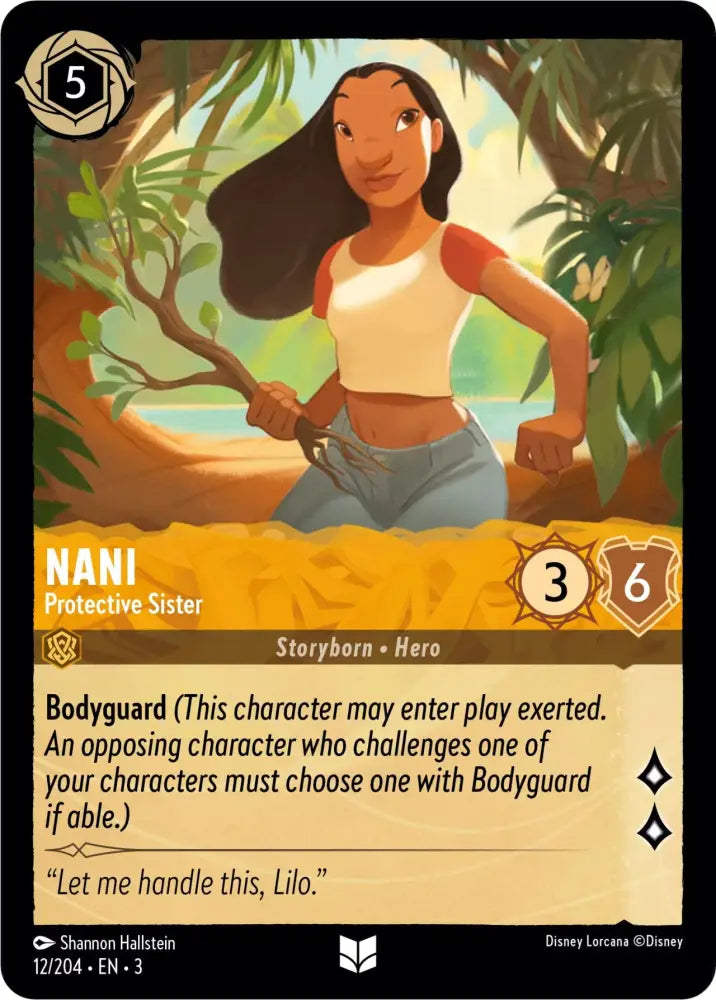 Nani - Protective Sister (12/204) [Into the Inklands] - Lorcana Single
